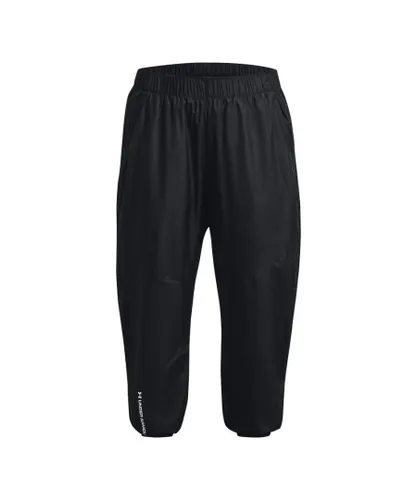 Under Armour Womenss Plus UA Rush Woven Pants in Black