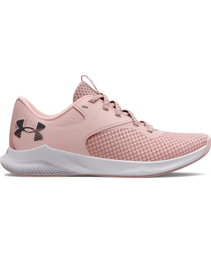 Under Armour Womenss UA Charged Aurora 2 Trainers in Pink Textile