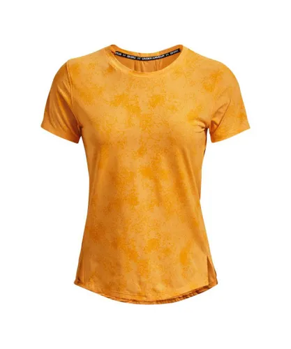 Under Armour Womenss UA Iso-Chill Run T-Shirt in Yellow