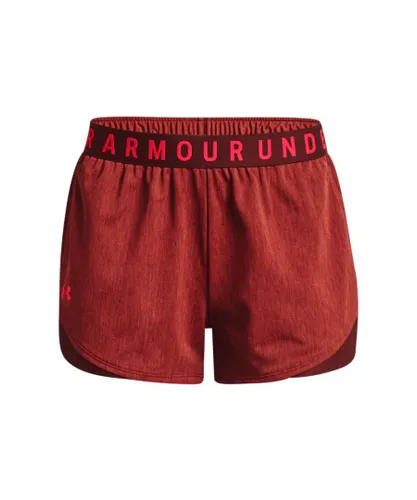 Under Armour Womenss UA Play Up 3.0 Twist Shorts in Red