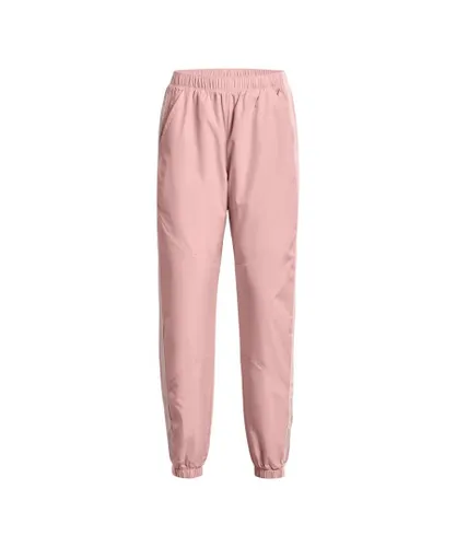 Under Armour Womenss UA Rush Woven Pants in Pink Cotton