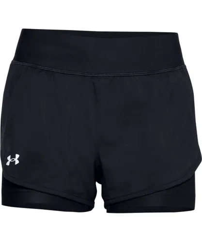 Under Armour Womenss UA Speedpocket 2-in-1 Shorts in Black