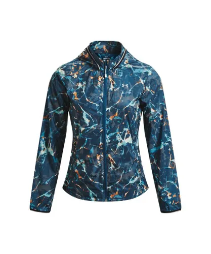Under Armour Womenss UA Storm OutRun The Cold Jacket in Blue Nylon