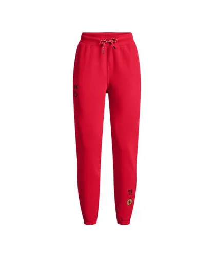 Under Armour Womenss UA Terry LNY Joggers in Red