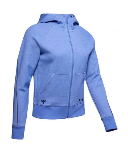 Under Armour x Project Rock Blue Hoodie - Womens Textile