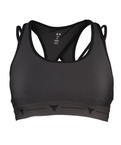 Under Armour x Project Rock Crop Top - Womens - Grey Textile