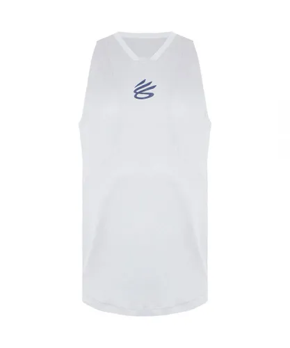Under Armour x Stephen Curry Mens White Performance Tank Top