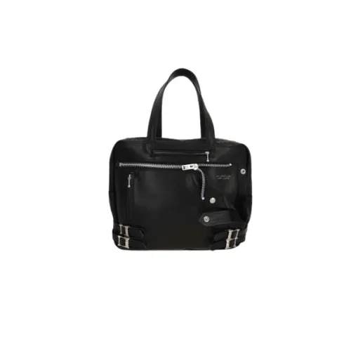 Undercover , Black Tote Bag with Silver Hardware ,Black female, Sizes: ONE SIZE