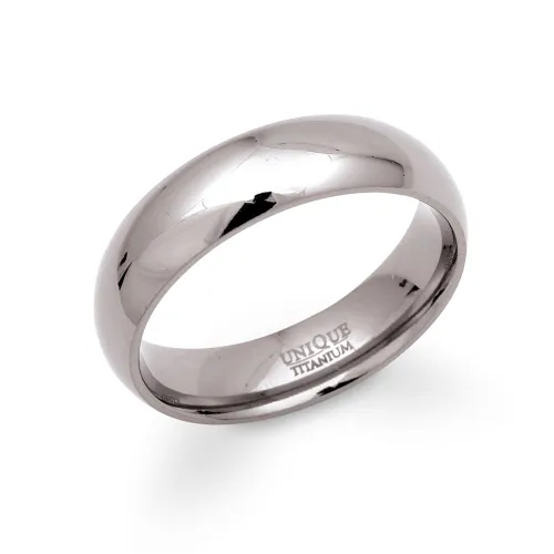 Unique & Co Titanium Polished 6mm Ring