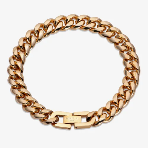 Unique Gold Plated Polished Curb Bracelet LAB-229/21CM