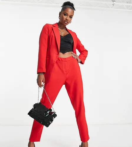 Unique21 Petite high waisted tailored trousers co-ord in red