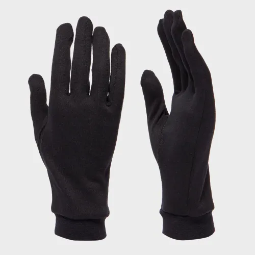 Unisex Silk Gloves, Black