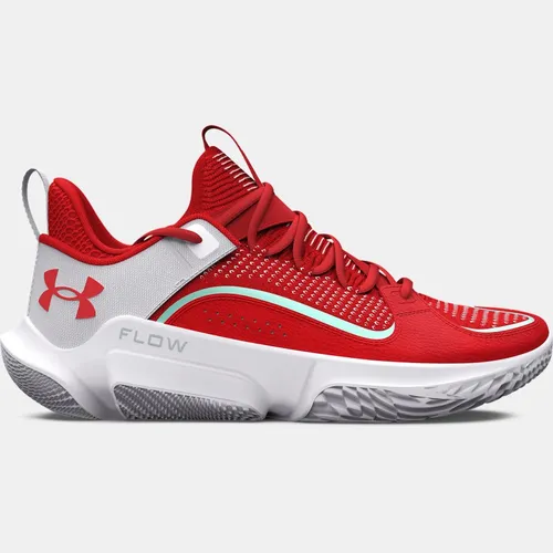 Unisex  Under Armour  Flow FUTR X 3 Basketball Shoes Red / White / Red 6 (EU 39)