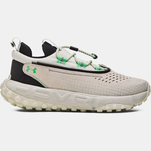 Unisex  Under Armour  HOVR™ Summit Fat Tire Delta Running Shoes White Clay / Black / Green Screen