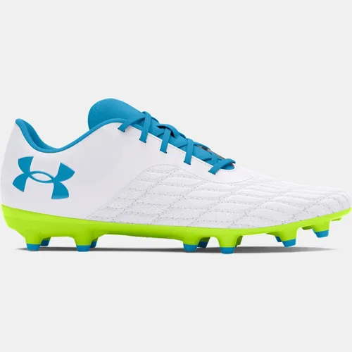 Unisex  Under Armour  Magnetico Select 3 FG Football Boots White / High Vis Yellow / Capri