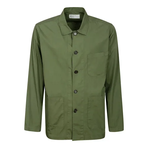 Universal Works , Bakers Overshirt ,Green male, Sizes: