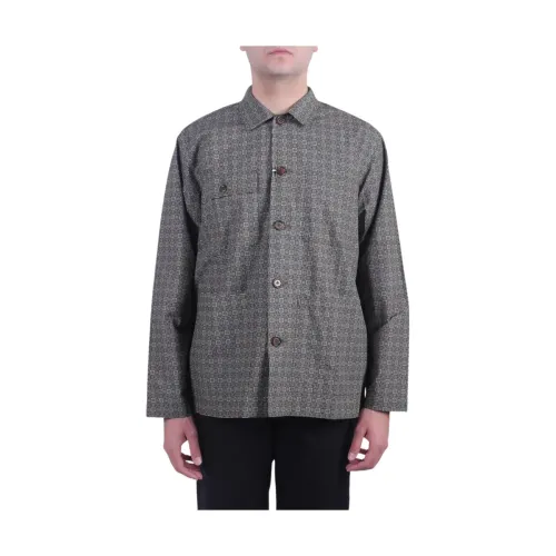 Universal Works , Blouses Shirts ,Gray male, Sizes: