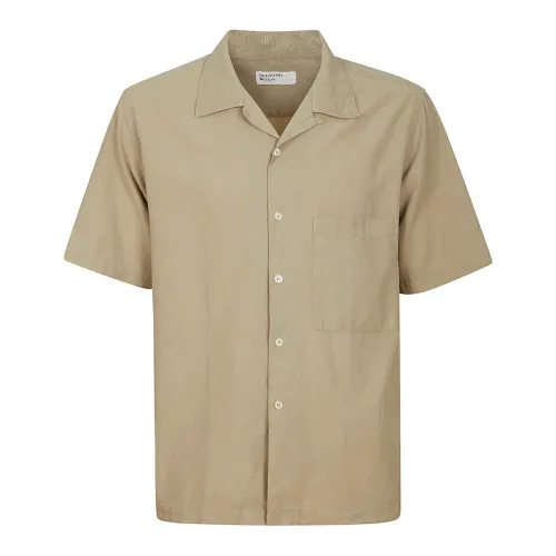 Universal Works , Camp II Shirt ,Beige male, Sizes: