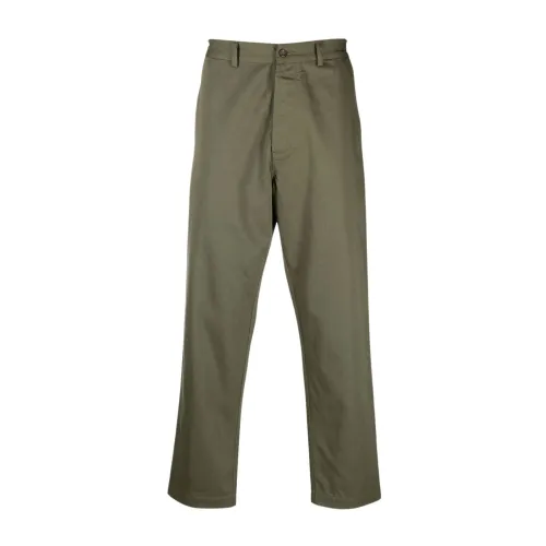 Universal Works , Green Cotton Chino Trousers ,Green male, Sizes: