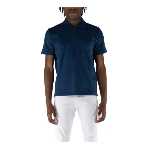 Universal Works , Newlyn Polo Shirt ,Blue male, Sizes: