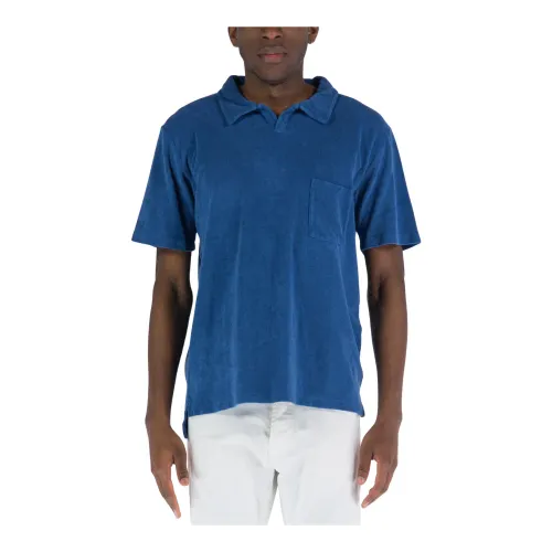 Universal Works , Polo Shirt ,Blue male, Sizes: