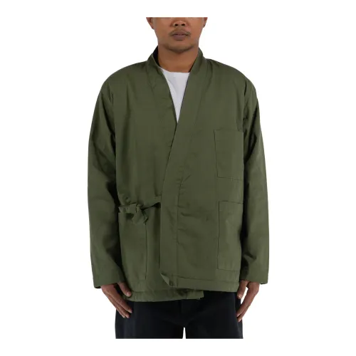 Universal Works , Reversible Kyoto Work Jacket ,Green male, Sizes:
