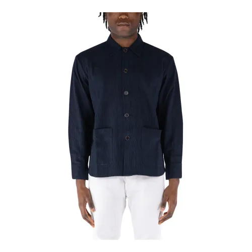 Universal Works , Workwear Overshirt ,Blue male, Sizes: