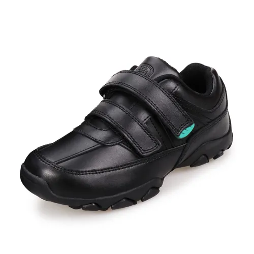 UOVO Boys School Shoes Black Trainers Uniform Shoes Easy