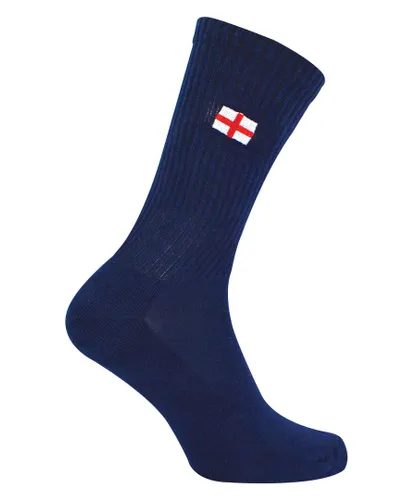 URBAN ECCENTRIC - Novelty Cotton Rich St George England Flag Socks in Black