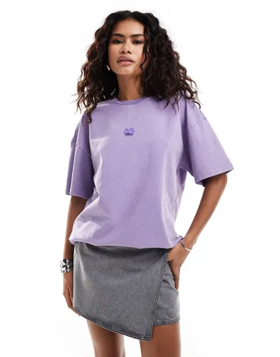 Urban Revivo washed oversized t-shirt in lilac-Purple