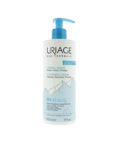 Uriage Womens Eau Thermale Cleansing Cream For Face, Body & Hair 500ml - One Size
