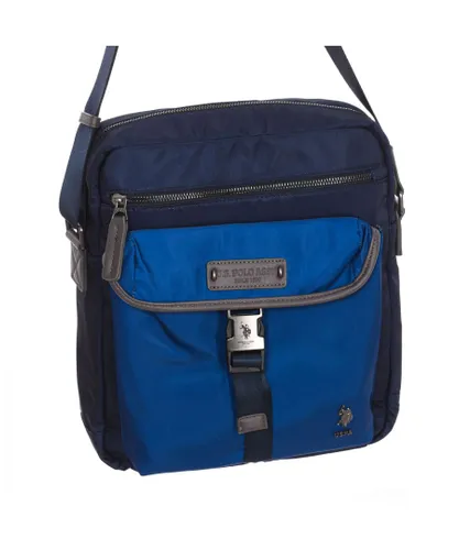 U.S. Polo Assn Mens Large shoulder bag BEUS96028MIP man - Blue - One Size
