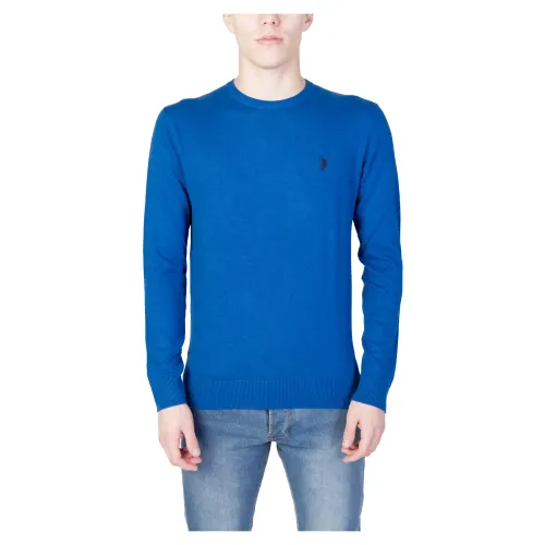 U.s. Polo Assn. , Mens Sweater Autumn/Winter Collection ,Blue male, Sizes: