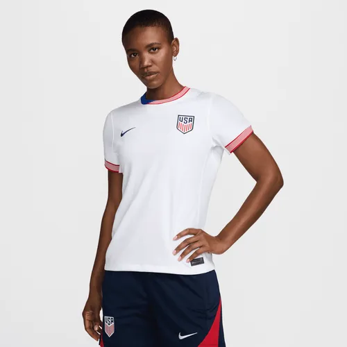 USMNT 2024 Stadium Home Women's Nike Dri-FIT Football Replica Shirt - White - Polyester