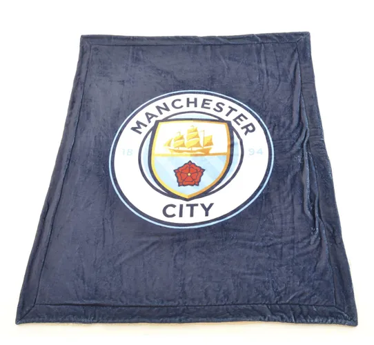 USP Manchester City FC Team Ultimate Luxury Fleece Throw