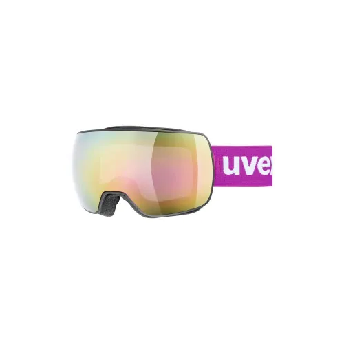 Uvex Compact FM Snowsport Goggles - Black/Pink S2 