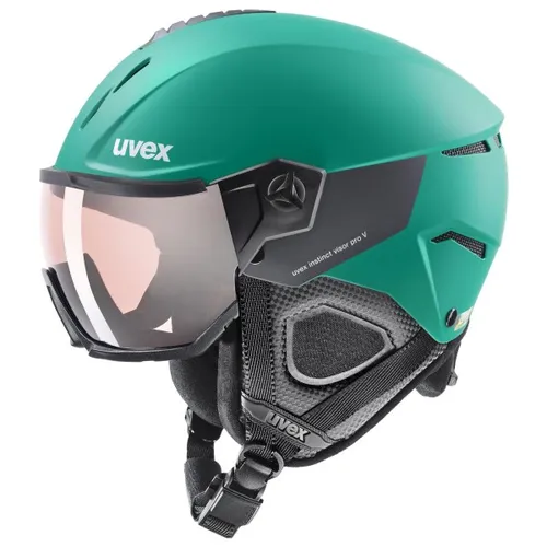 Uvex - Instinct Visor Pro V - Ski helmet size 56-58 cm, grey/turquoise