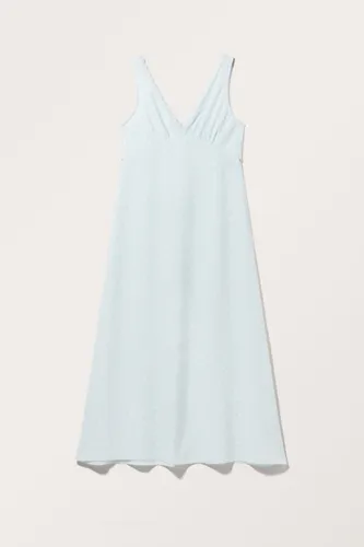 V-neck Maxi Dress - Blue