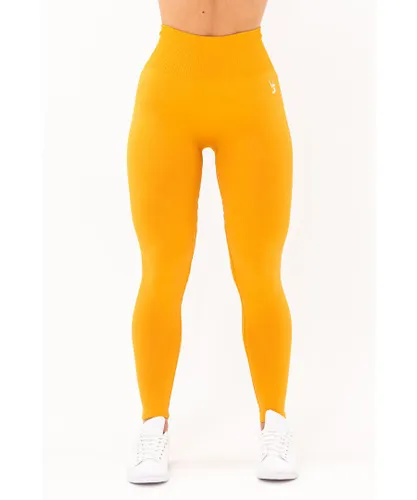 V3 Apparel Womens Limitless Seamless Leggings - Orange Polyamide