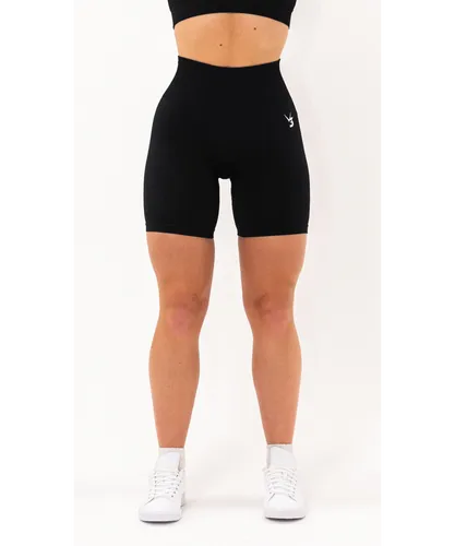 V3 Apparel Womens Limitless Seamless Shorts - Black Polyamide