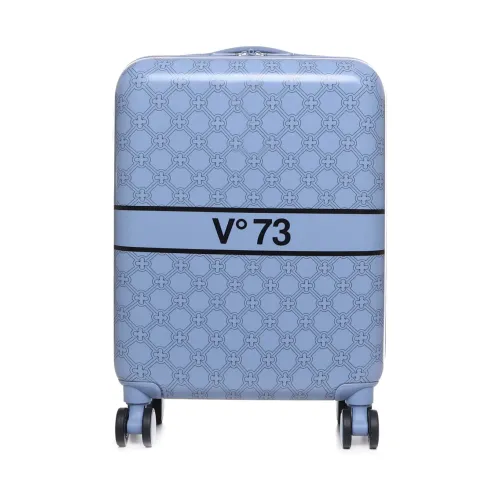 V73 , Semi-rigid 360° Rotating Suitcase ,Blue unisex, Sizes: ONE SIZE