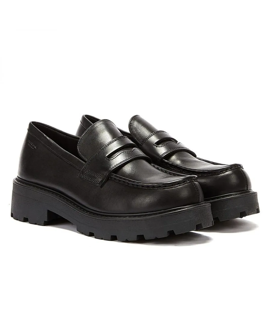 Vagabond Cosmo 2.0 Womens Loafers - Black Leather