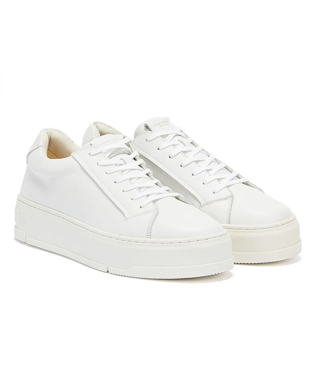 Vagabond Judy Leather Womens Trainers - (White) Rubber
