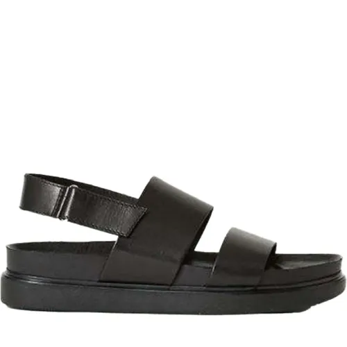 Vagabond Shoemakers , Black Leather Flat Sandals ,Black female, Sizes: