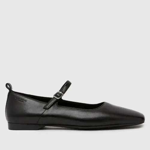 Vagabond Shoemakers Delia Mary Jane Ballet Flat Shoes in Black