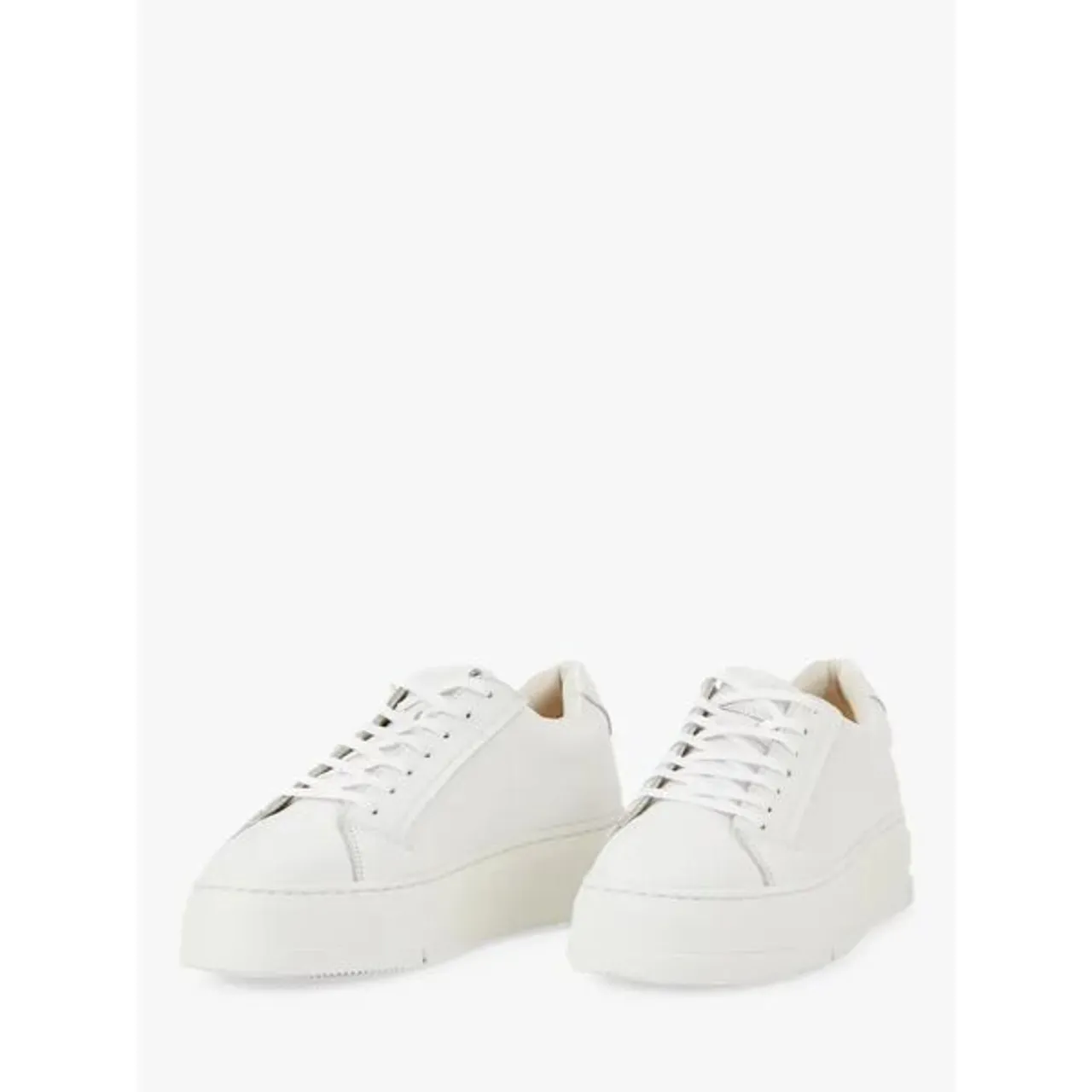 Vagabond Shoemakers Judy Leather Trainers, White - White - Female