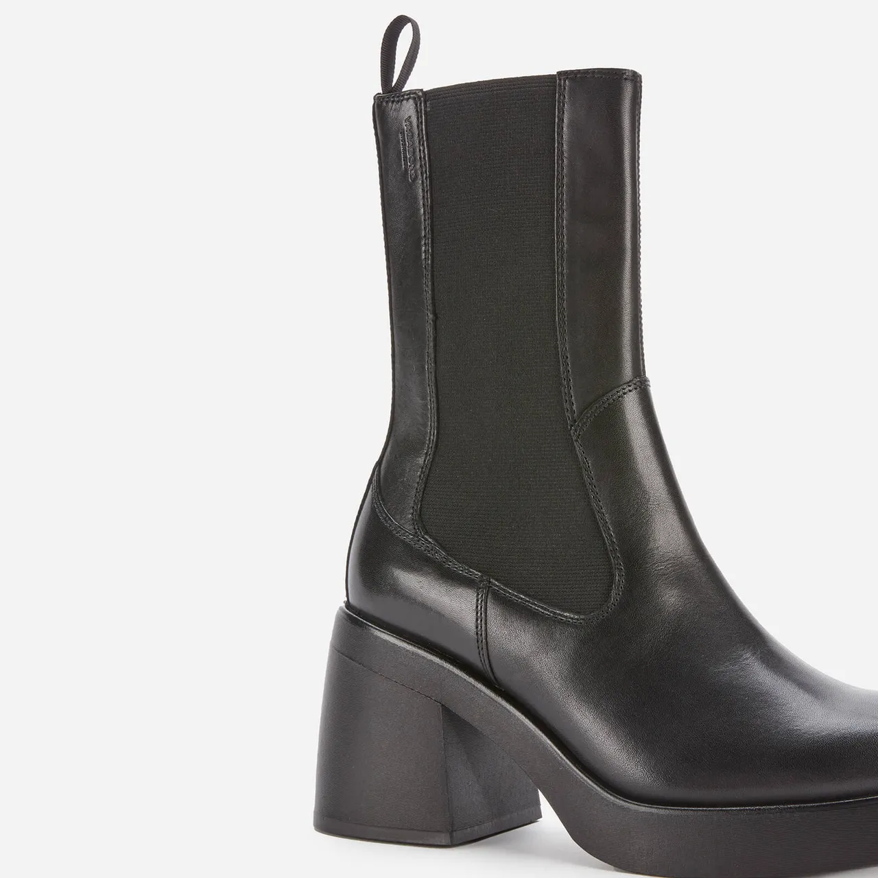 Vagabond Women's Brooke Leather Heeled Chelsea Boots - Black - UK