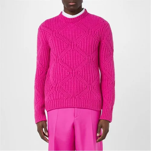VALENTINO Cable Knit Jumper - Pink