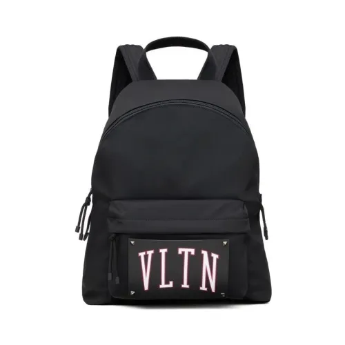 Valentino , College Nylon Backpack ,Black unisex, Sizes: ONE SIZE