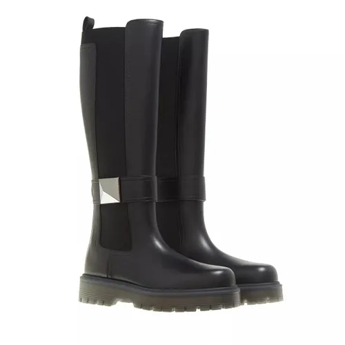Valentino Garavani Boots & Ankle Boots - One Stud High Boot - black - Boots & Ankle Boots for ladies